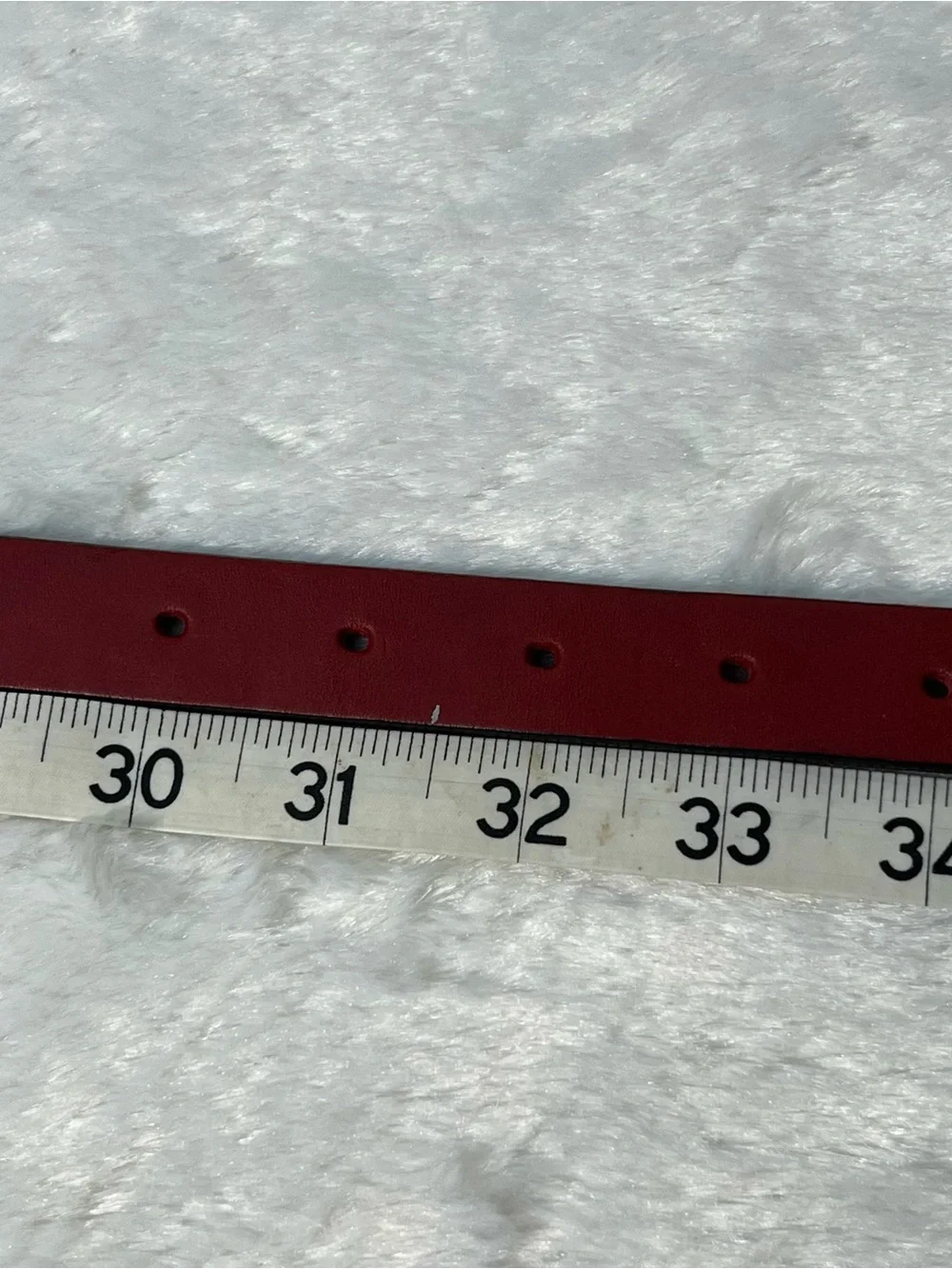 Coach Red Leather 1” Belt Size Medium